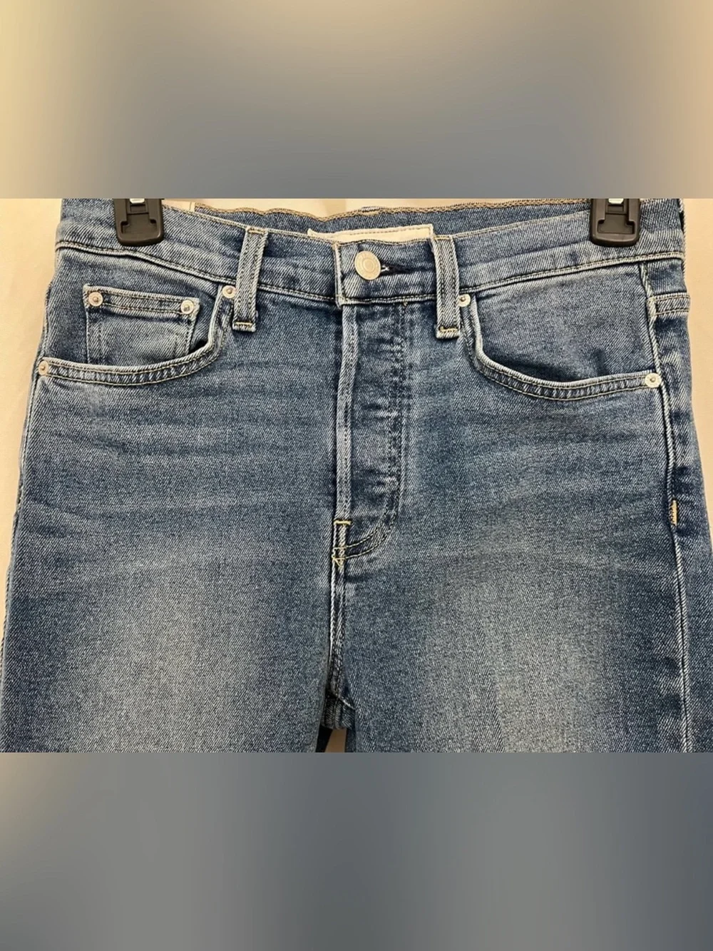 Frank & Eileen Cork Mid-Wash Straight Leg Jeans
